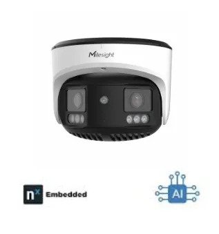 milesight-8mp-truecolor-openvision-180deg-dual-lens-panoramic-turret-m Milesight 8MP TrueColor Openvision 180deg Dual-Lens Panoramic Turret - Image 1